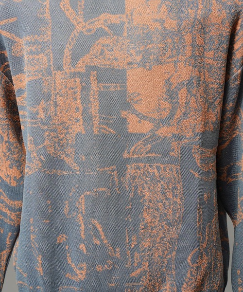 MAISON SPECIAL(メゾンスペシャル)の「《UNISEX》Scarf Collage Jacquard Prime-Over Crew Neck Knit Pullover/スカーフコラージュジャガードプライムオーバークルーネックニットプルオーバー【MAISON SPECIAL/メゾンスペシャル】(ニット/セーター・メンズ・ブラック/マルチ・0/1/2)」の17枚目の写真