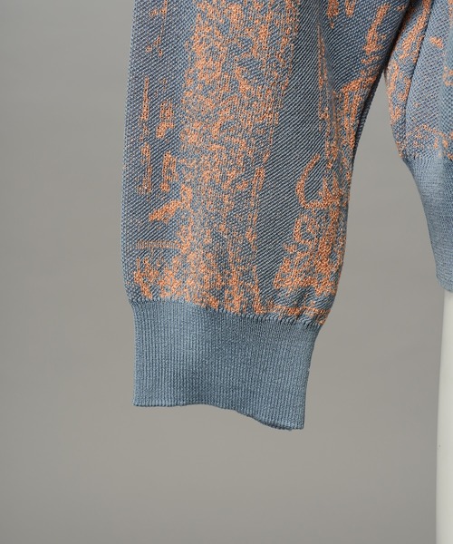 MAISON SPECIAL(メゾンスペシャル)の「《UNISEX》Scarf Collage Jacquard Prime-Over Crew Neck Knit Pullover/スカーフコラージュジャガードプライムオーバークルーネックニットプルオーバー【MAISON SPECIAL/メゾンスペシャル】(ニット/セーター・メンズ・ブラック/マルチ・0/1/2)」の19枚目の写真