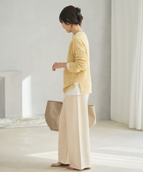 plage（プラージュ）の「Ecru cotton パンツ（デニムパンツ・レディース・アイボリー・34/36/38）」の11枚目の写真