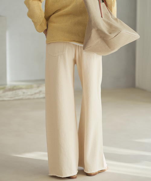 plage（プラージュ）の「Ecru cotton パンツ（デニムパンツ・レディース・アイボリー・34/36/38）」の17枚目の写真