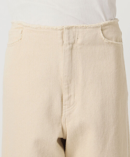 plage（プラージュ）の「Ecru cotton パンツ（デニムパンツ・レディース・アイボリー・34/36/38）」の22枚目の写真