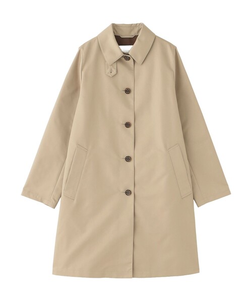 MACKINTOSH PHILOSOPHY（ﾏｯｷﾝﾄｯｼｭ ﾌｨﾛｿﾌｨｰ）の「【WEB&一部店舗限定】インバーテッドステンカラーコート ダブルクロス製（トレンチコート・レディース・ダークネイビー/ベージュ・36/38）」の2枚目の写真