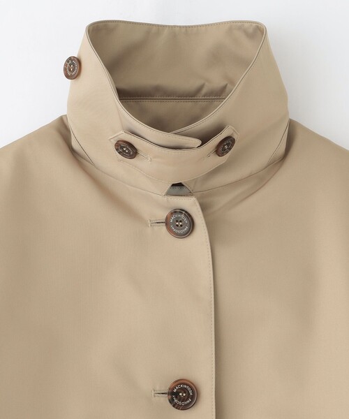 MACKINTOSH PHILOSOPHY（ﾏｯｷﾝﾄｯｼｭ ﾌｨﾛｿﾌｨｰ）の「【WEB&一部店舗限定】インバーテッドステンカラーコート ダブルクロス製（トレンチコート・レディース・ダークネイビー/ベージュ・36/38）」の5枚目の写真