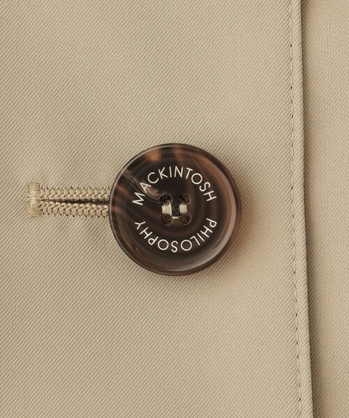 MACKINTOSH PHILOSOPHY（ﾏｯｷﾝﾄｯｼｭ ﾌｨﾛｿﾌｨｰ）の「【WEB&一部店舗限定】インバーテッドステンカラーコート ダブルクロス製（トレンチコート・レディース・ダークネイビー/ベージュ・36/38）」の9枚目の写真
