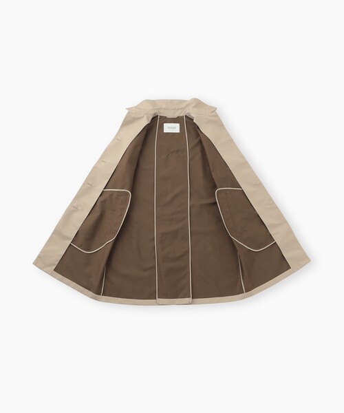 MACKINTOSH PHILOSOPHY（ﾏｯｷﾝﾄｯｼｭ ﾌｨﾛｿﾌｨｰ）の「【WEB&一部店舗限定】インバーテッドステンカラーコート ダブルクロス製（トレンチコート・レディース・ダークネイビー/ベージュ・36/38）」の10枚目の写真