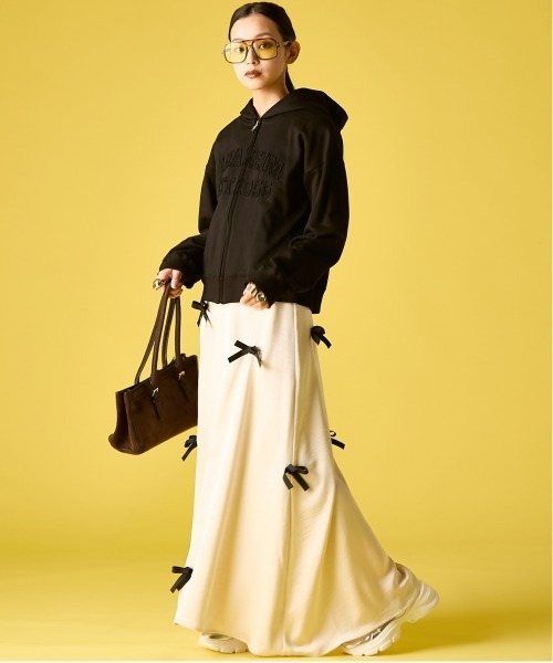 GEVS.(ジェイヴィス)の「ジップアップパーカー<大きいサイズ有>GEVS.(パーカー・レディース・ブラック/グレー・M/L/LL/3L/4L/5L)」の10枚目の写真