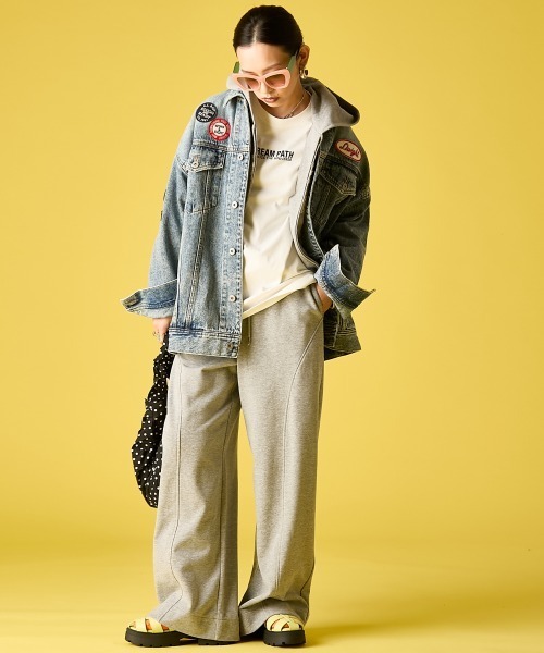 GEVS.(ジェイヴィス)の「ジップアップパーカー<大きいサイズ有>GEVS.(パーカー・レディース・ブラック/グレー・M/L/LL/3L/4L/5L)」の12枚目の写真