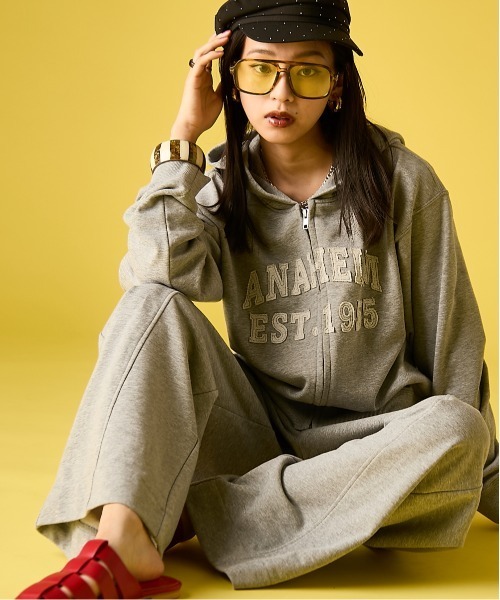 GEVS.(ジェイヴィス)の「ジップアップパーカー<大きいサイズ有>GEVS.(パーカー・レディース・ブラック/グレー・M/L/LL/3L/4L/5L)」の17枚目の写真