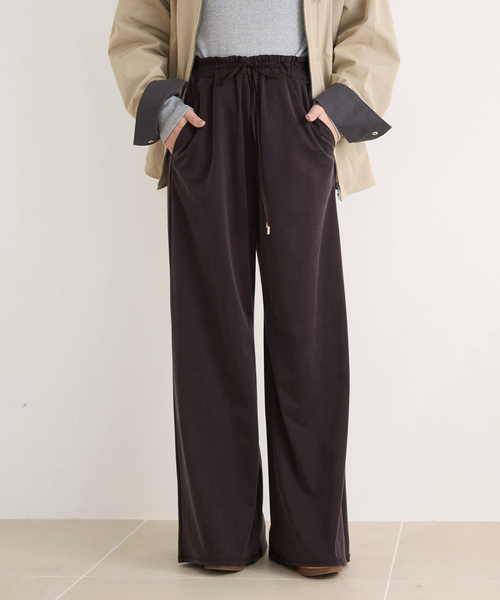 IENA LA BOUCLE（イエナラブークル）の「IENA LA BOUCLE Cupra mix イージーパンツ（その他パンツ・レディース・ブラック/ベージュ/ブラウン・40/38/36/34）」の20枚目の写真