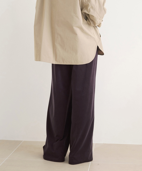 IENA LA BOUCLE（イエナラブークル）の「IENA LA BOUCLE Cupra mix イージーパンツ（その他パンツ・レディース・ブラック/ベージュ/ブラウン・40/38/36/34）」の22枚目の写真