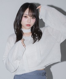17HR（セブンティーンアワーズ）の「タイ付きVネックラメニット（ニット/セーター）」