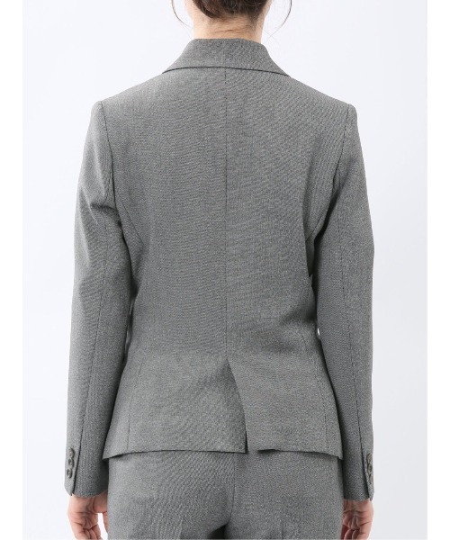 m.f.editorial(エムエフエディトリアル)の「【ストレッチ ウォッシャブル イージーケア】m.f.エディトリアル レディース 1ボタン ジャケット + テーパード パンツ ビジネス セットアップ スーツ グレー(スーツセット・レディース・グレー・LARGE/X-LARGE/S/MEDIUM)」の7枚目の写真