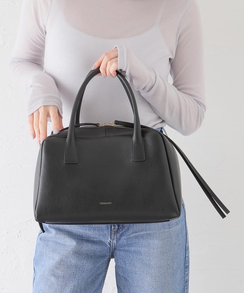 FRENZLAUER(フランツロアー)の「FRENZLAUER/フランツロアー Bowling Bag Medium(ボストンバッグ・レディース・ベージュ系その他/ブラック・FREE)」の14枚目の写真