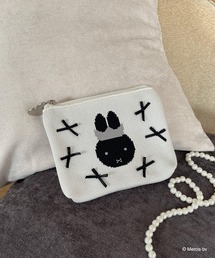 MIIA（ミーア）の「miffy リボンニットポーチ（ポーチ）」