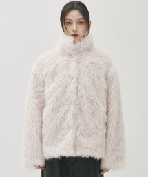 SOFT SHAGGY FUR JACKET_IVORY