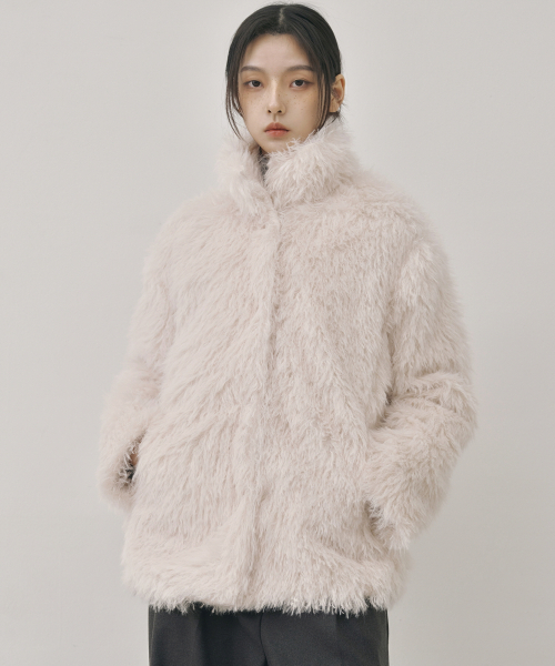 NICK&NICOLE(ニックアンドニコール)の「SOFT SHAGGY FUR JACKET_IVORY(ムートンコート・レディース・その他・FREE)」の2枚目の写真