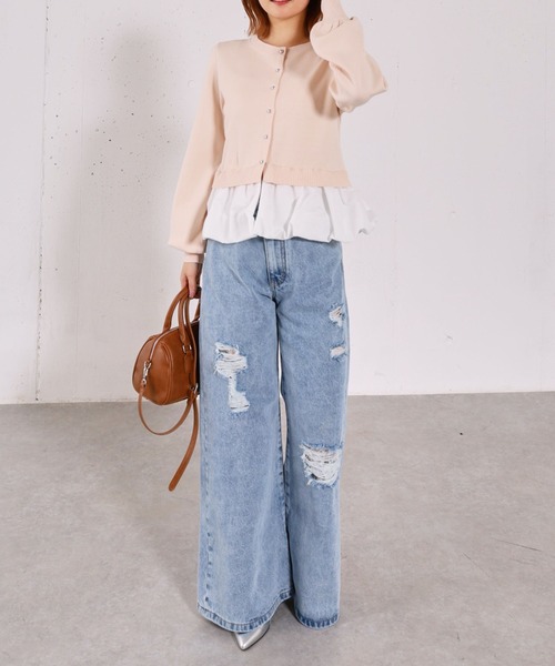 archives（アルシーヴ）の「【アンチピリンク】ドッキングバルーンニットカーディガン（ニット/セーター・レディース・アイボリー/グレー/ネイビー/ピンク・MEDIUM）」の17枚目の写真