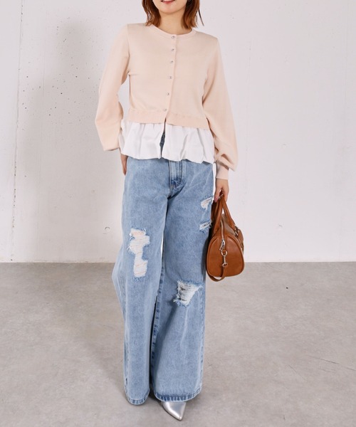 archives（アルシーヴ）の「【アンチピリンク】ドッキングバルーンニットカーディガン（ニット/セーター・レディース・アイボリー/グレー/ネイビー/ピンク・MEDIUM）」の18枚目の写真