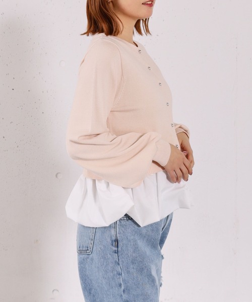 archives（アルシーヴ）の「【アンチピリンク】ドッキングバルーンニットカーディガン（ニット/セーター・レディース・アイボリー/グレー/ネイビー/ピンク・MEDIUM）」の15枚目の写真