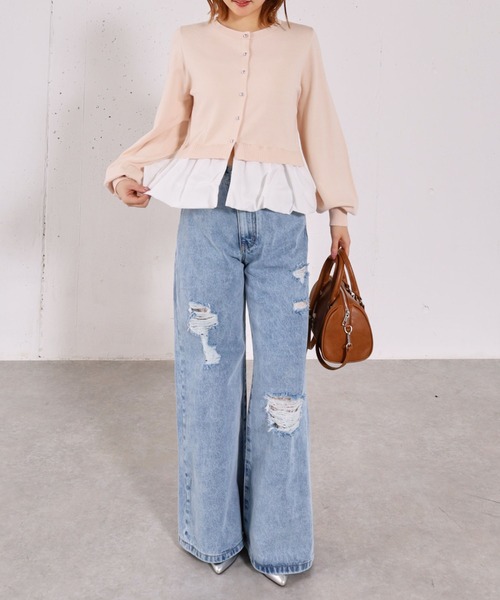 archives（アルシーヴ）の「【アンチピリンク】ドッキングバルーンニットカーディガン（ニット/セーター・レディース・アイボリー/グレー/ネイビー/ピンク・MEDIUM）」の19枚目の写真