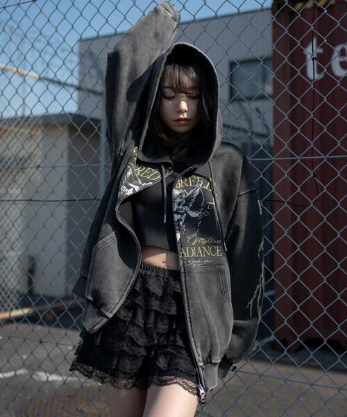 WEGO（ウィゴー）の「WEGO/【26年春夏新作】ブリーチグラフィックZIPパーカー（パーカー・メンズ・その他1/その他2/その他3・MEDIUM/LARGE）」の3枚目の写真