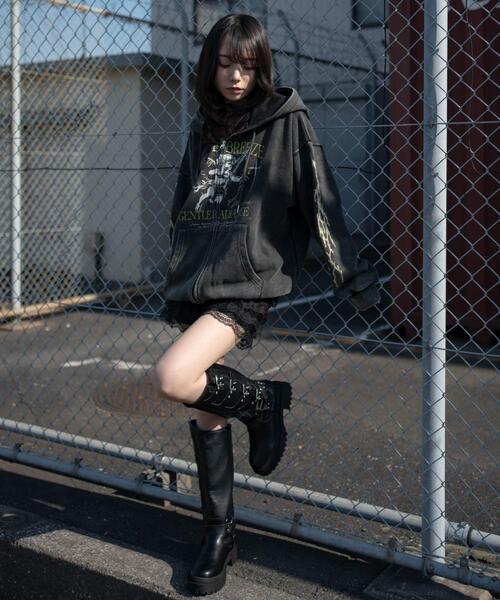 WEGO（ウィゴー）の「WEGO/【26年春夏新作】ブリーチグラフィックZIPパーカー（パーカー・メンズ・その他1/その他2/その他3・MEDIUM/LARGE）」の5枚目の写真