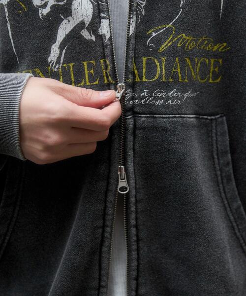 WEGO（ウィゴー）の「WEGO/【26年春夏新作】ブリーチグラフィックZIPパーカー（パーカー・メンズ・その他1/その他2/その他3・MEDIUM/LARGE）」の6枚目の写真