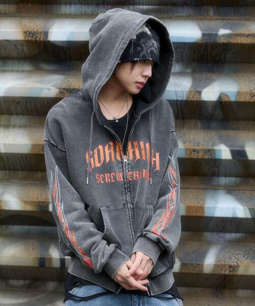 WEGO（ウィゴー）の「WEGO/【26年春夏新作】ブリーチグラフィックZIPパーカー（パーカー・メンズ・その他1/その他2/その他3・MEDIUM/LARGE）」の10枚目の写真