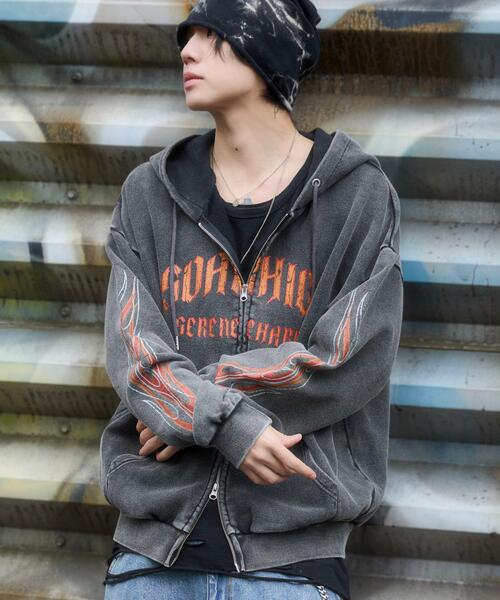 WEGO（ウィゴー）の「WEGO/【26年春夏新作】ブリーチグラフィックZIPパーカー（パーカー・メンズ・その他1/その他2/その他3・MEDIUM/LARGE）」の11枚目の写真