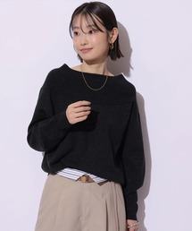 ゆるラメオフショルニット