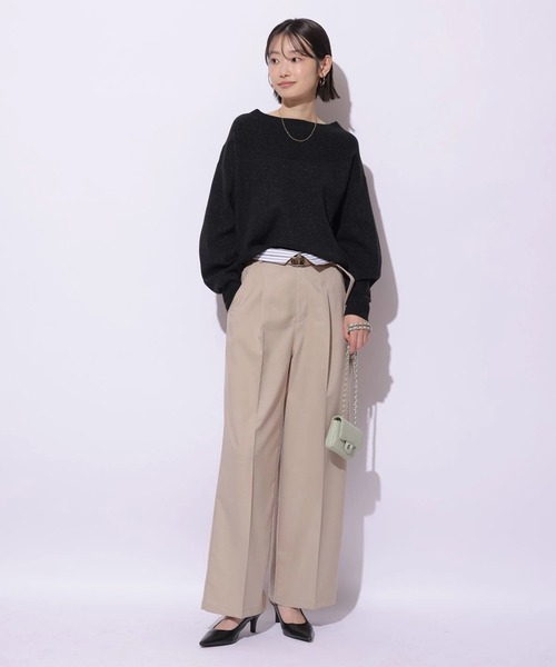 Mystrada（マイストラーダ）の「ゆるラメオフショルニット（ニット/セーター・レディース・ライトイエロー/ブルー/ブラック/ホワイト/ピンク系その他5・38）」の15枚目の写真