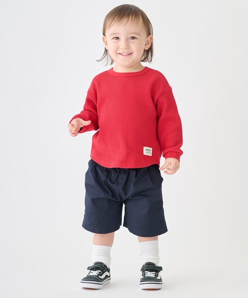 petit main（プティマイン）の「【TeddyBear】ハーフパンツ（その他パンツ・キッズ・ネイビー/ベージュ・120cm/90cm/100cm/80ｃｍ/110cm/130cm）」の2枚目の写真