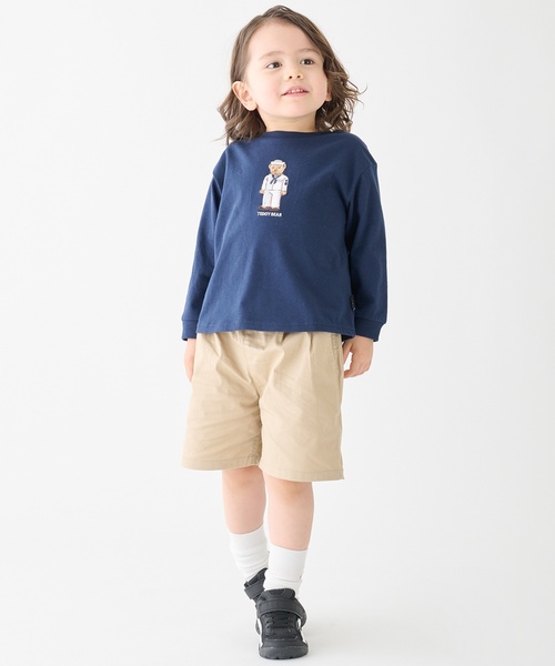 petit main（プティマイン）の「【TeddyBear】ハーフパンツ（その他パンツ・キッズ・ネイビー/ベージュ・120cm/90cm/100cm/80ｃｍ/110cm/130cm）」の4枚目の写真