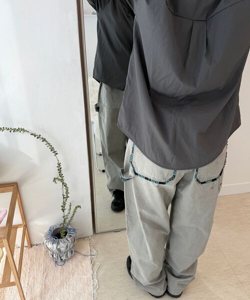XTONZ(エクストーンズ)の「XP308 チェックカーペンターウォッシングコットンパンツ (ライトグレー)(その他パンツ・レディース・その他・SMALL/MEDIUM/LARGE)」の12枚目の写真