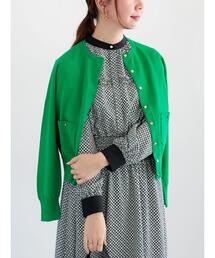 Te chichi（テチチ）の「ポケット付きクルーネックカーディガン（カーディガン/ボレロ）」