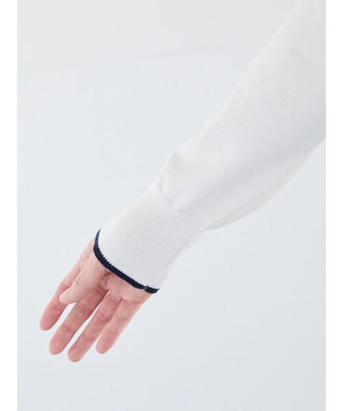 Te chichi（テチチ）の「ポケット付きクルーネックカーディガン（カーディガン/ボレロ・レディース・ネイビー/ピンク/グリーン/オフホワイト・F）」の20枚目の写真