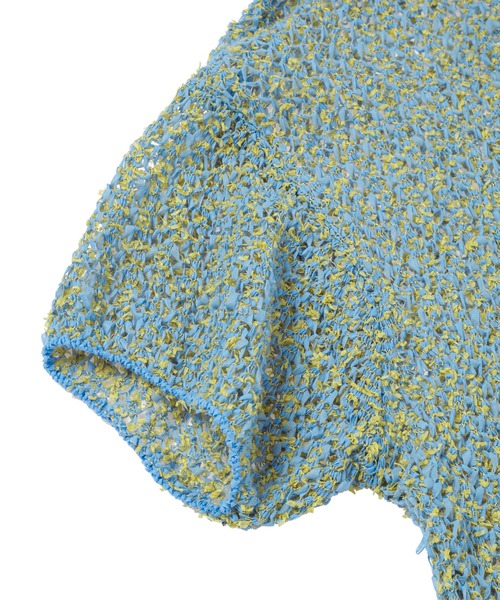 yuumiARIA（ユウミアリア）の「MESH KNIT（ニット/セーター・レディース・グレー/サックスブルー・FREE）」の14枚目の写真