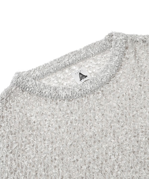 yuumiARIA（ユウミアリア）の「MESH KNIT（ニット/セーター・レディース・グレー/サックスブルー・FREE）」の16枚目の写真