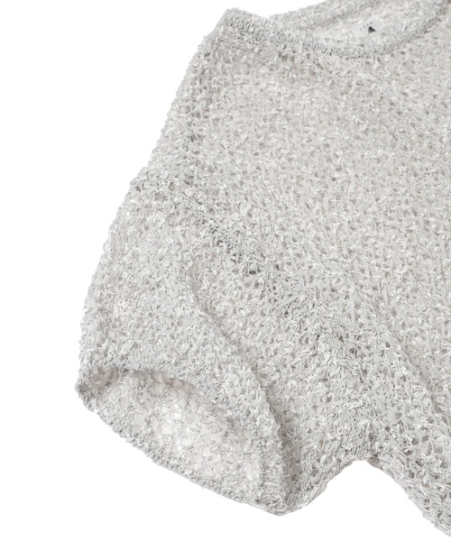yuumiARIA（ユウミアリア）の「MESH KNIT（ニット/セーター・レディース・グレー/サックスブルー・FREE）」の18枚目の写真