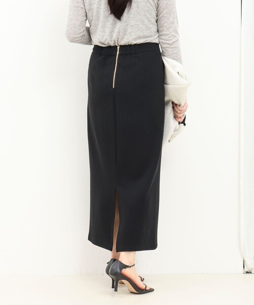 MICO COULIER（ミコクリエ）の「リブナロースカート（スカート・レディース・カーキ/ブラック・38/36）」の16枚目の写真