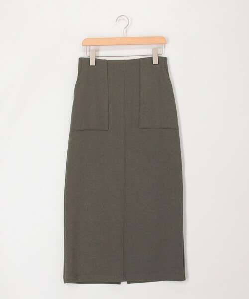 MICO COULIER（ミコクリエ）の「リブナロースカート（スカート・レディース・カーキ/ブラック・38/36）」の20枚目の写真