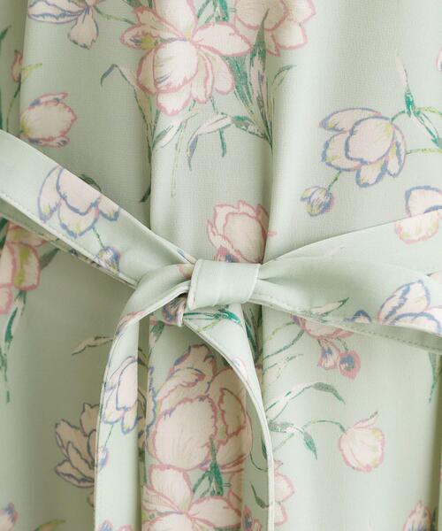 LAURA ASHLEY(ローラアシュレイ)の「【洗える/ジャージ素材/同柄アイテムあり】サトクリフ チューリップス柄ワンピース(ワンピース・レディース・グリーン系1/ネイビー系/ブルー系その他2・40/38)」の11枚目の写真