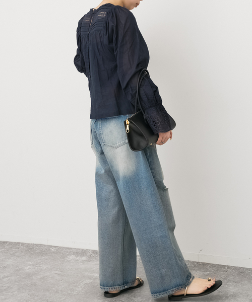 ne Quittez pas / ヌキテパ 別注Pintuck & Lace Blouse*（シャツ