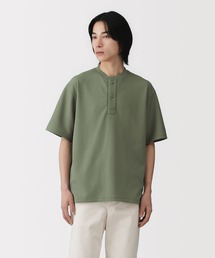 無印良品（ムジルシリョウヒン）の「紳士 UVカット乾きやすいワッフルヘンリーネック半袖Tシャツ（Tシャツ/カットソー）」