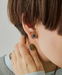 《スターリングシルバー使用》インレイピアス