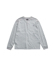 エブリデイ ヘンリーネック ロングスリーブTシャツ (ライトグレー)