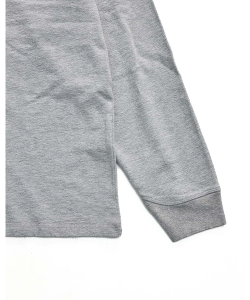 999HUMANITY(999ヒューマニティ)の「エブリデイ ヘンリーネック ロングスリーブTシャツ (ライトグレー)(Tシャツ/カットソー・レディース・その他・1(S)/2(M)/3(L))」の6枚目の写真