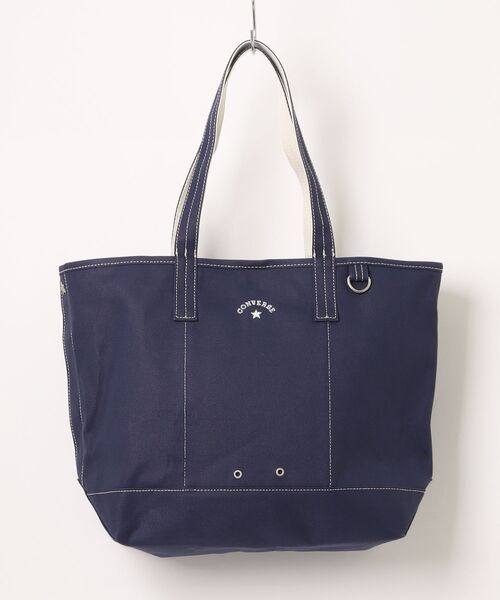 CONVERSE(コンバース)の「CONVERSE/コンバース CV AS CANVAS TOTE BAG M(トートバッグ・レディース・ライトブラウン/オフホワイト/ブラック/カーキ/ベージュ/ネイビー/杢グレー/レッド・ONE SIZE)」の7枚目の写真