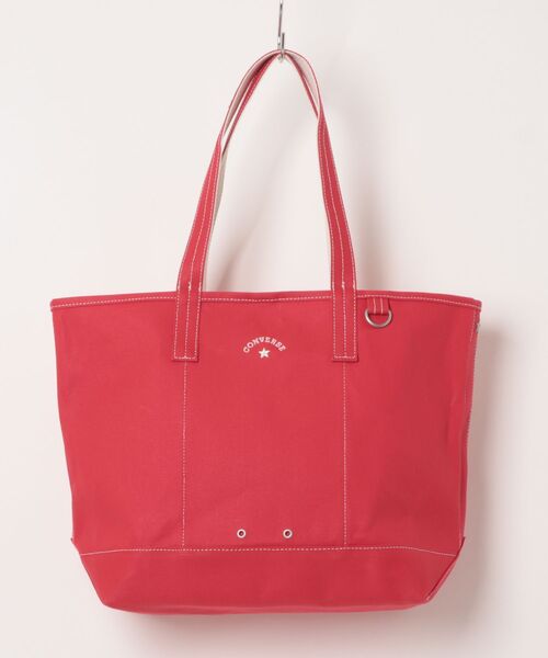 CONVERSE(コンバース)の「CONVERSE/コンバース CV AS CANVAS TOTE BAG M(トートバッグ・レディース・ライトブラウン/オフホワイト/ブラック/カーキ/ベージュ/ネイビー/杢グレー/レッド・ONE SIZE)」の8枚目の写真