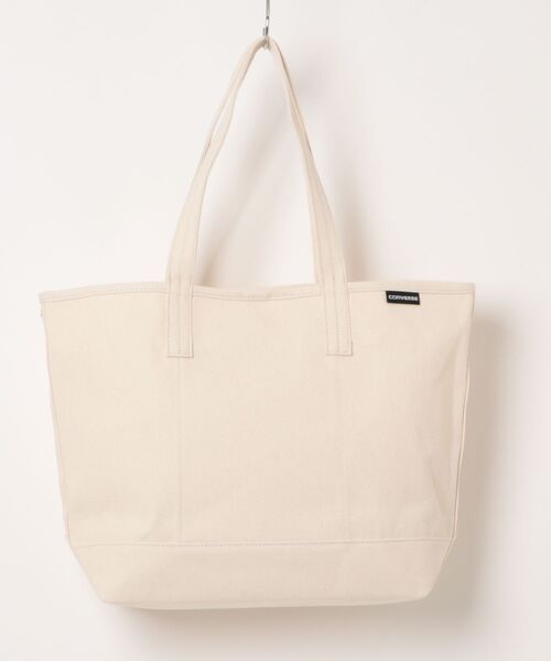 CONVERSE(コンバース)の「CONVERSE/コンバース CV AS CANVAS TOTE BAG M(トートバッグ・レディース・ライトブラウン/オフホワイト/ブラック/カーキ/ベージュ/ネイビー/杢グレー/レッド・ONE SIZE)」の9枚目の写真
